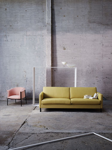 Modernes Sofa - FAM - LK Hjelle - Stoff / beige / Zweisitzer