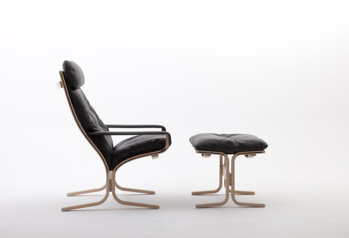 Moderner Sessel - SIESTA CLASSIC - LK Hjelle - Leder / mit Fußstütze / mit Kopfstütze