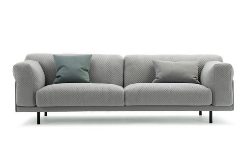 Modernes Sofa - TED - LK Hjelle - Stoff / grau / Zweisitzer