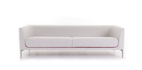 Modernes Sofa - TIPO - LK Hjelle - Stoff / grau / 3 Plätze