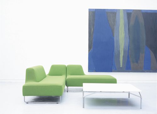 Modulsofa - UGO - LK Hjelle - modern / Stoff / grün