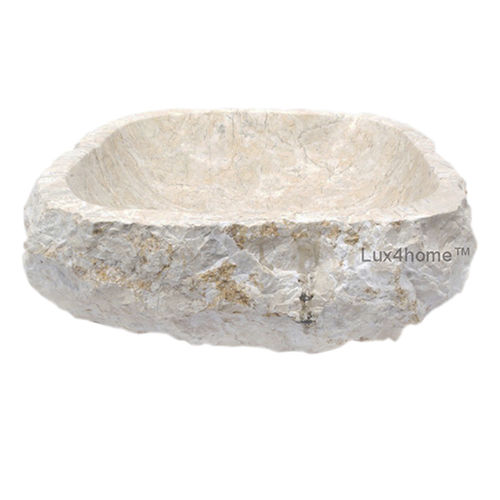 Aufsatzwaschbecken - JURRASIC - Lux4home™ - Marmor / organisch / ohne Öffnung