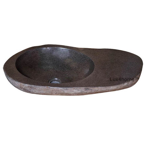 Aufsatzwaschbecken - SLICE - Lux4home™ - Riverstone® / Basalt / organisch