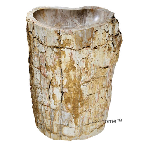 Bodenstehendes Waschbecken - FRIGIDUS - Lux4home™ - Stein / versteinertes Holz / organisch