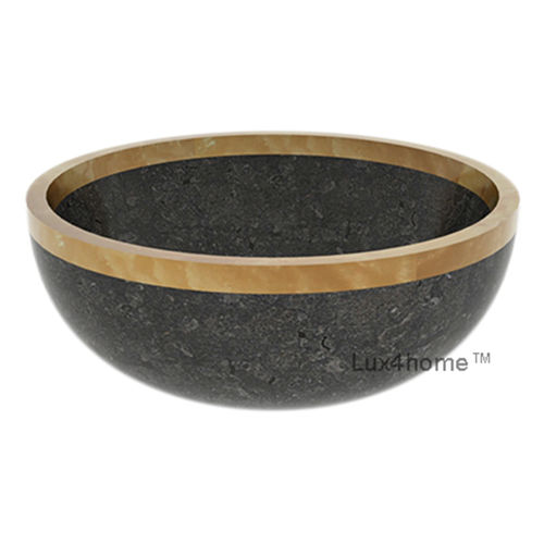 Aufsatzwaschbecken - TIMIDUS - Lux4home™ - Marmor / Onyx / rund