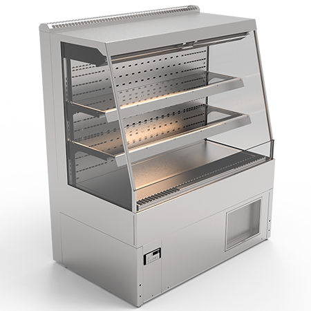 Standkühlvitrine - CALEO COLD 120 - AKE Ausseer Kälte- u. Edelstahltechnik GmbH  - für Einzelhandel / mit Licht