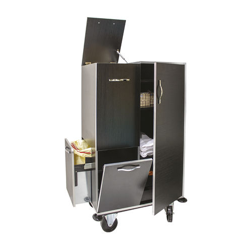 Reinigungswagen - PALACE BORDO INOX/ORO - CADDIE HOTEL - Wäsche / Abfall / für Hotels