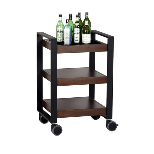 Getränkewagen - SENSO BAR S - CADDIE HOTEL - für Hotels / aus lackiertem Stahl / gestrichenes Holz