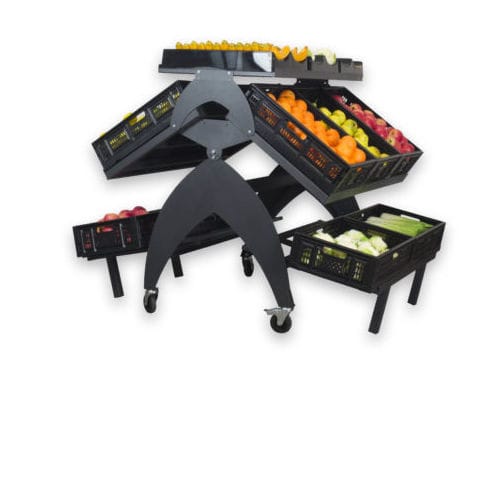 Regalsystem für Einzelhandel - EBE GONDOLA - Bizzarri SRL  - für Obst und Gemüse / Standard / Stahl