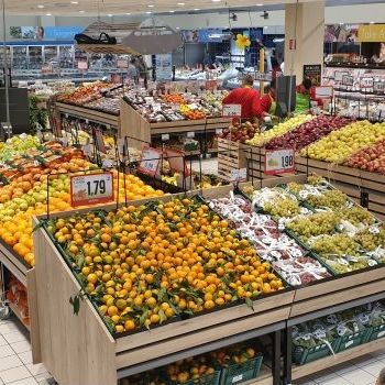 Regalsystem für Einzelhandel - EBE120P - Bizzarri SRL  - für Obst und Gemüse / Standard / Metall