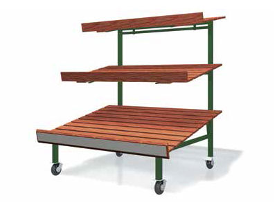 Regalsystem für Einzelhandel - ZEUS - Bizzarri SRL  - für Obst und Gemüse / Standard / Holz