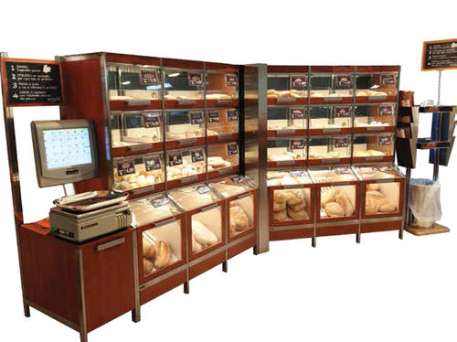 Präsentierregal für Brot - PANINO CASSETTO - Bizzarri SRL  - Holz / für Einzelhandel