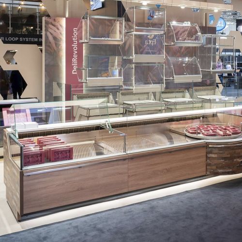 Verkaufskühlvitrine - SHAPE M TRAD-LS - Bonnet Neve  - für Einzelhandel / mit Licht
