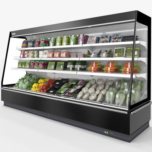 Standkühlvitrine - GREGAL - Frost-trol S.A. - für Einzelhandel / mit Tür / mit Licht