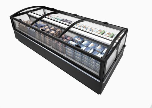 Inselkühlvitrine - MILTON - Frost-trol S.A. - für Einzelhandel / mit Licht / für Gefrierkostschränke