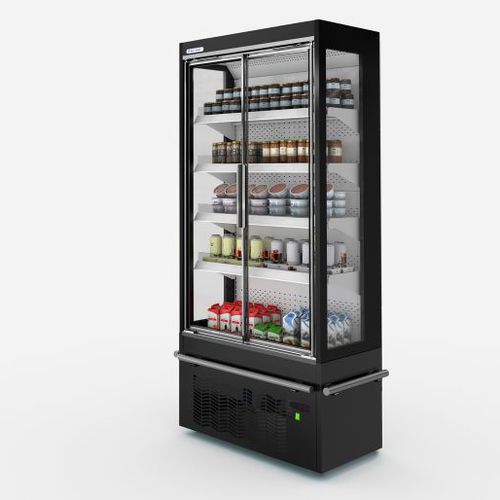 Schrank-Kühlvitrine - EYRE - Frost-trol S.A. - für Einzelhandel / mit Tür / mit Licht