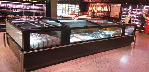 Inselkühlvitrine - UPSALA - Frost-trol S.A. - für Einzelhandel / mit Licht / für Gefrierkostschränke