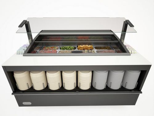 Kühlvitrine zum Aufstellen - CORAL - Frost-trol S.A. - für Einzelhandel / mit Licht