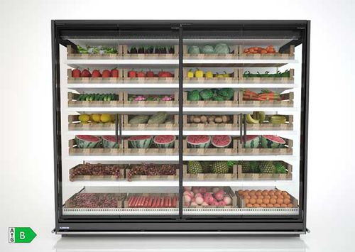 Standkühlvitrine - GREGAL LOW FRONT - Frost-trol S.A. - für Einzelhandel / mit Tür / mit Licht