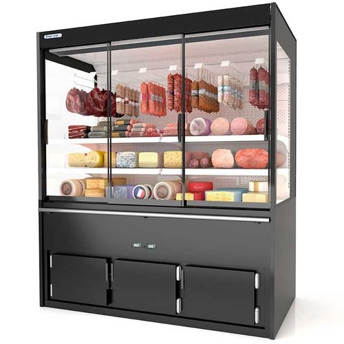 Schrank-Kühlvitrine - ALBORNES - Frost-trol S.A. - für Einzelhandel / mit Licht