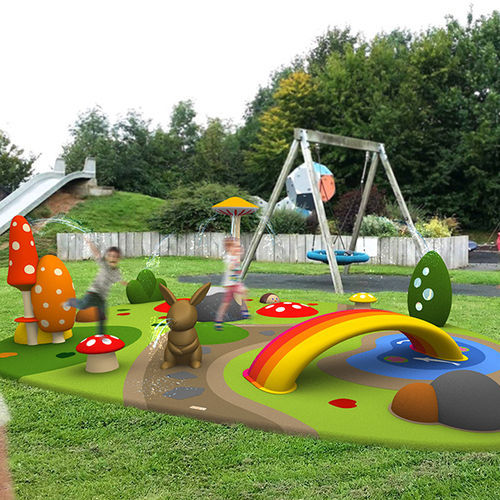 Spielplatzgerät für Aquapark - 30 SQM SWEDISH NATURE  - Rodeco AB  - modular / interaktiv / Wasserstrahl