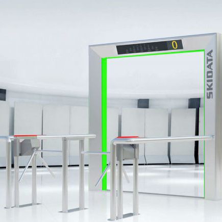 Halbhohes Drehkreuz - EASYBOARDING.GATE - SKIDATA - für Zugangskontrolle / für öffentliche Einrichtungen