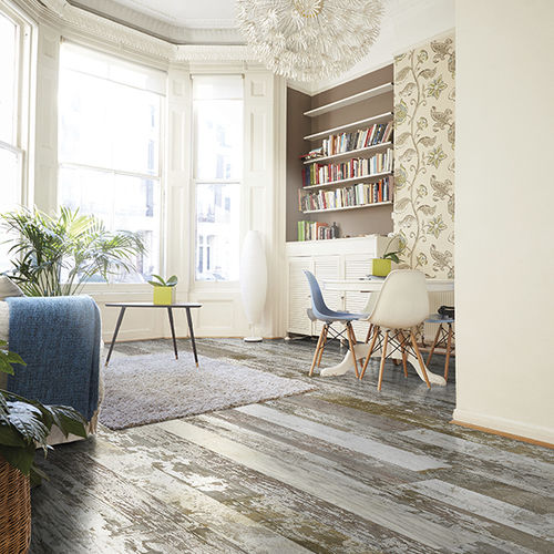 Mehrschichtparkett - SUN WOOD DESIGN PARKETT - US LANDSCAPE WHITE 42 - SUN WOOD by Stainer - massiv / Eiche / lasiert