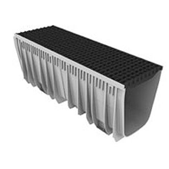 Gitter-Abflussrinne - GRP EXPERT 300 - Althon - galvanisiertem Stahlgitter / Verkehr / Schutz