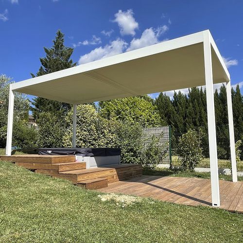 selbsttragende Pergola - AXIUM solutions aluminium