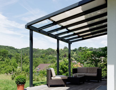 Vordach für Terrassen - TD 2 - Schenker Stores - modern / schräg