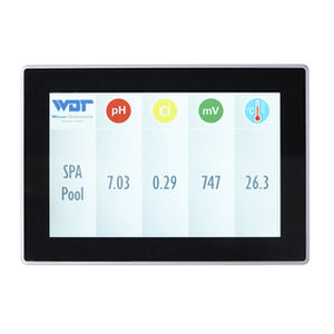 Touchscreen für Zugangskontrolle - TELE INDICATION 10" TOUCH - WDT - Werner Dosiertechnik - wandmontiert / kabellos