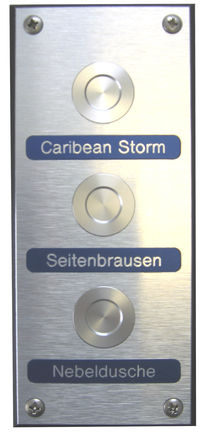Drucktaster - ALU-DIBOND WITHOUT ILLUMINATION - WDT - Werner Dosiertechnik