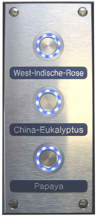 Drucktaster - ALU-DIBOND WITH ILLUMINATION - WDT - Werner Dosiertechnik