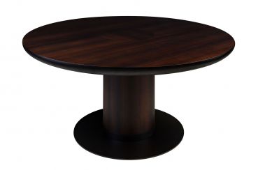 Moderner Esstisch - JOBURG  - V-LAB - Holz / Gestell aus Holz / rund