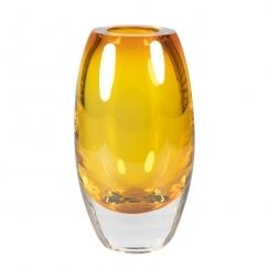 Moderne Vase - BULLIT  - V-LAB - Glas / gelb