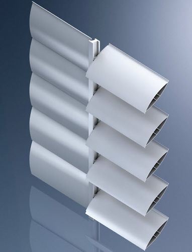 Aluminium-Sonnenschutzlamelle - PALE - Allco spa - für Fassaden / horizontal / motorisierte verstellbare