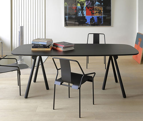 Moderner Tisch - ALTAY - Coedition - Esche / Holzfurnier / Gestell aus Esche