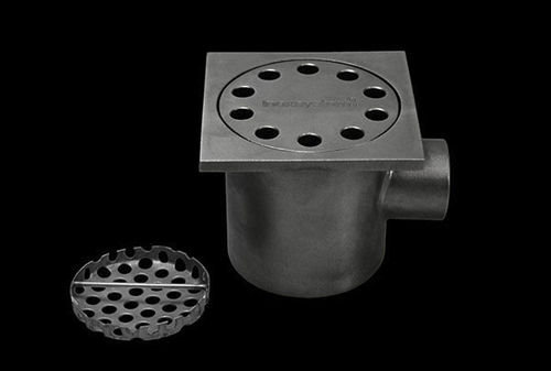 Edelstahl-Bodenablauf - INOXSYSTEM&reg; IDRAIN 0011 - Inoxsystem S.r.l. - für Terrasse / Insektenschutz / horizontal