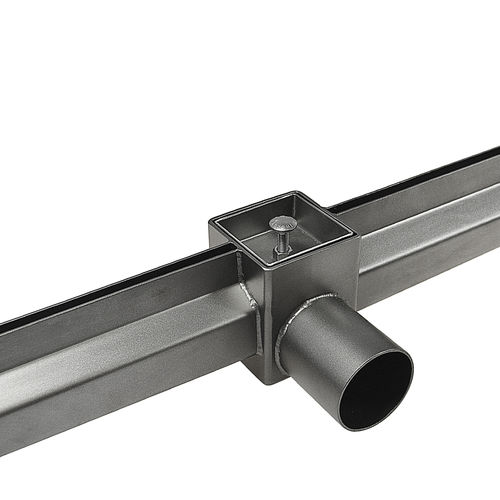 Gitter-Ablaufrinne - 1480 - Inoxsystem S.r.l. - zentrale Schlitz / Edelstahlgitter / bodenstehend