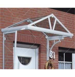 Vordach für Eingang - VIDOK - Metall / Glas / pyramidenförmig