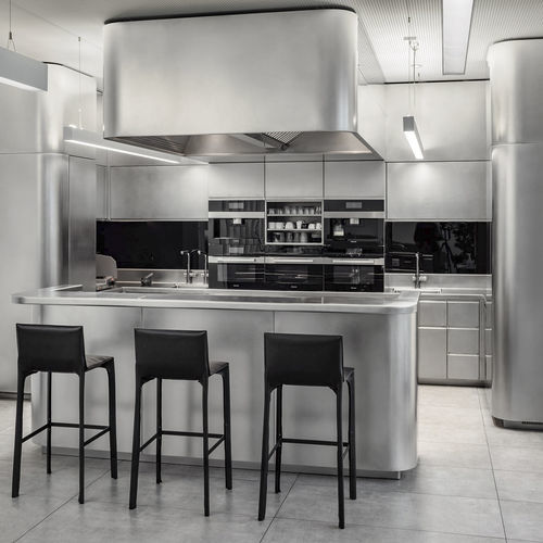 Moderne Küche - ATELIER  - Abimis - Stein / Edelstahl / Corian®