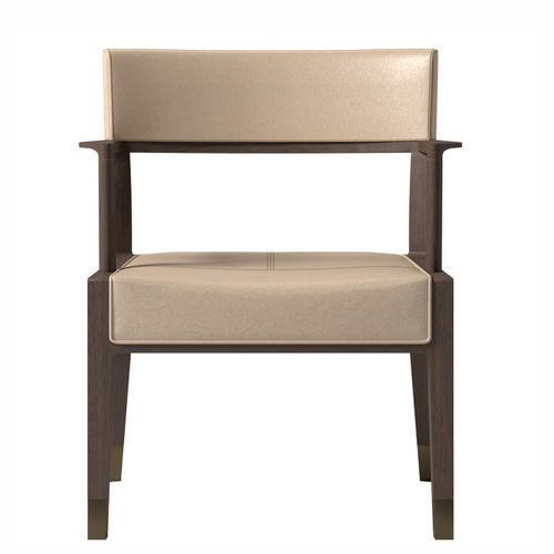 Moderner Sessel - MERA  - DIMENSIONE CHI WING LO - Stoff / Leder / Natureiche