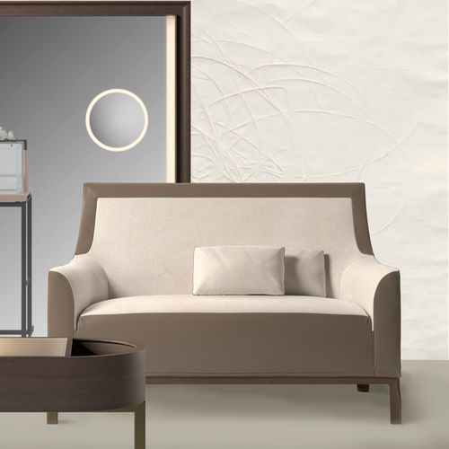 Modernes Sofa - ELXI  - DIMENSIONE CHI WING LO - Stoff / Leder / mit Armlehnen