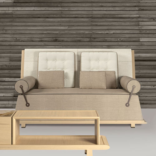 Modernes Sofa - LEIO - DIMENSIONE CHI WING LO - Stoff / Leder / mit Armlehnen