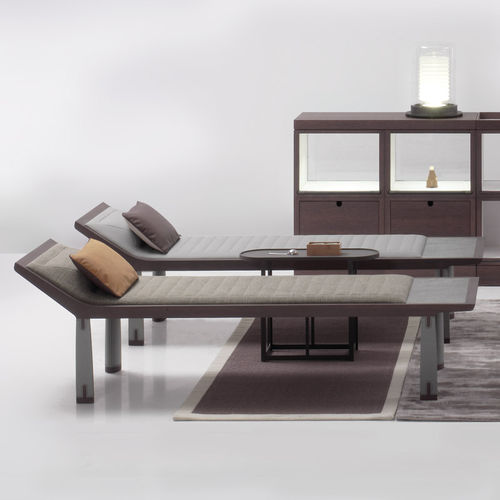 Moderne Liege - VASI  - DIMENSIONE CHI WING LO - Stoff / Leder / Natureiche