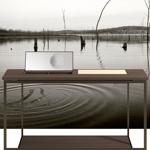 Bodenstehender Schreibtisch - KYRA - DIMENSIONE CHI WING LO - modern / Natureiche / Sucupira