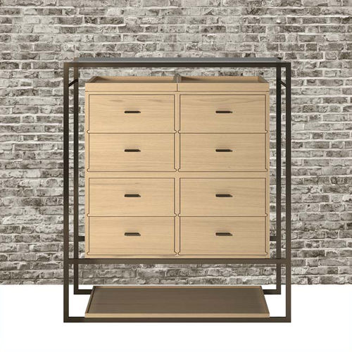 Hohes Sideboard - VERO - DIMENSIONE CHI WING LO - modern / Natureiche / Sucupira