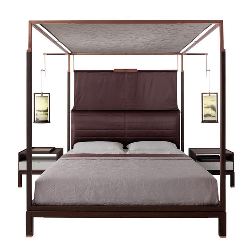 Himmelbett - THEA - DIMENSIONE CHI WING LO - Doppelbett / modern / gepolstertes Kopfteil