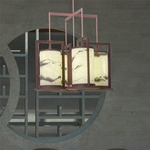 Hängelampe - PIGI - DIMENSIONE CHI WING LO - Metall / Kupfer / Wolle