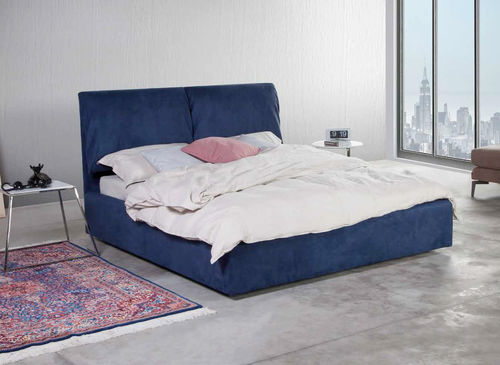 Doppelbett - FRANK - Golden Night - modern / Polster / Bettkasten